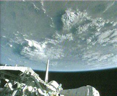 First Look Finds Shuttle Atlantis' Heat Shield in Good Shape